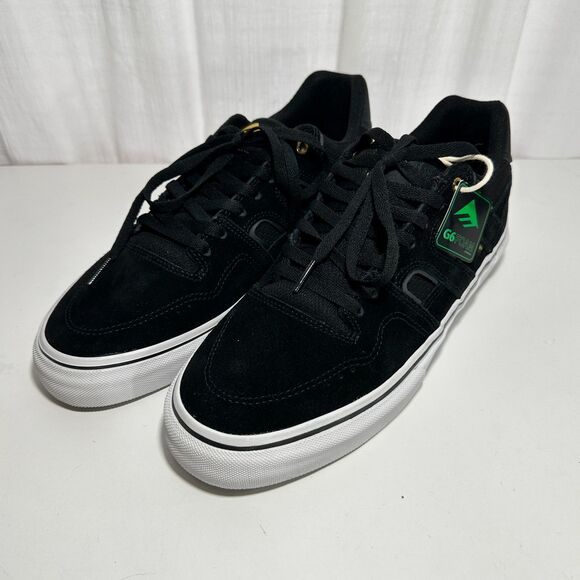 Emerica Tilt G6 Vulc Skateboard Shoes Black/White/Gold New In Box 10.5 10 1/2 main image 13